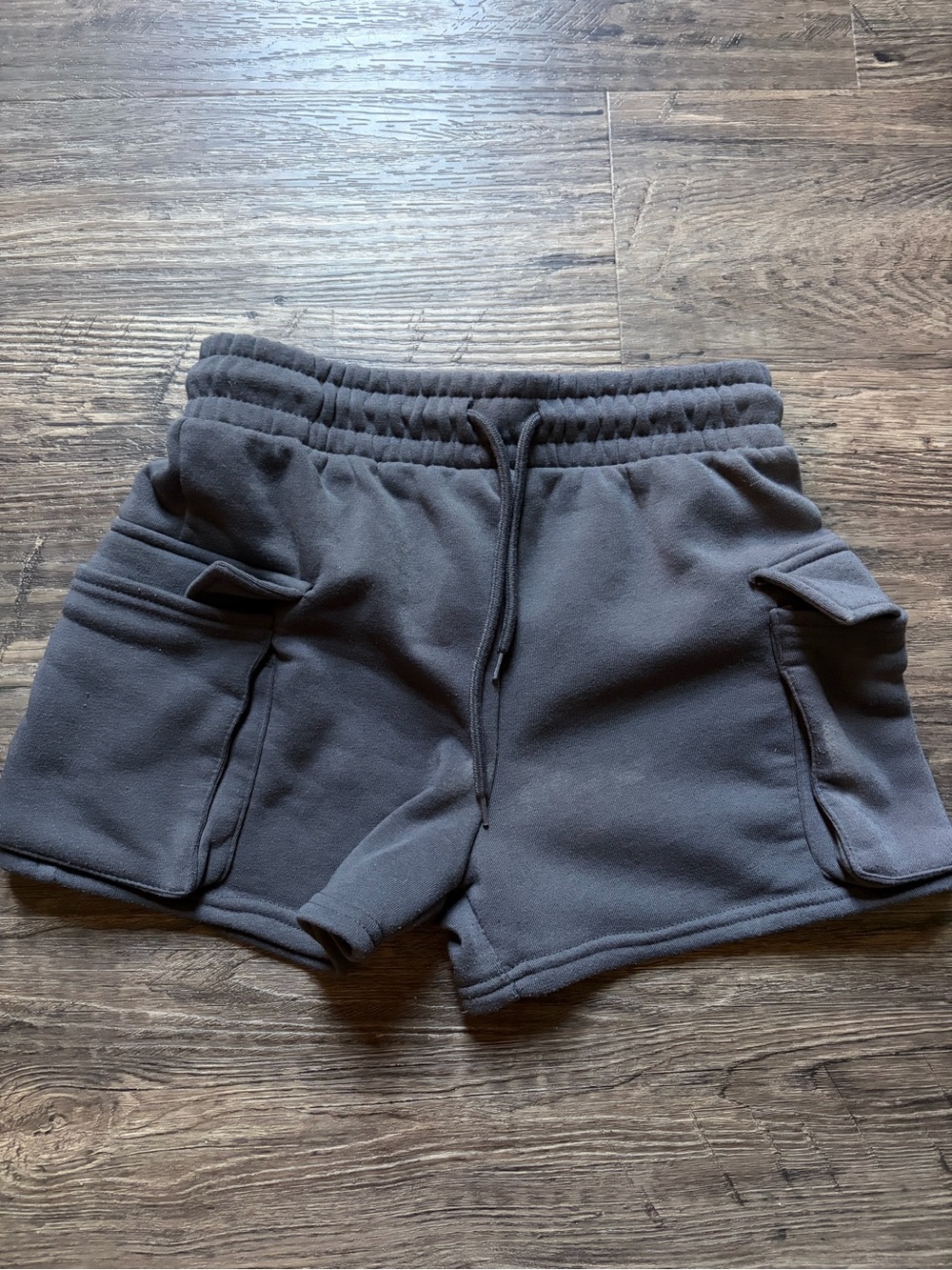 Carbon Women's Charcoal Gray Athletic Cargo Shorts